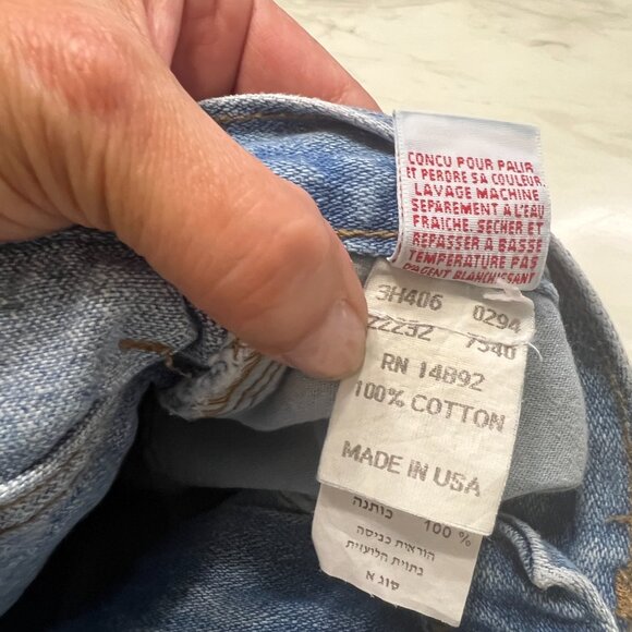 Marithe Francois Girbaud Vintage High Rise Stonewashed Denim Mom Shorts SZ 3-4 - Picture 4 of 6